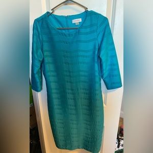 Teal blue work dress, worn once great condition